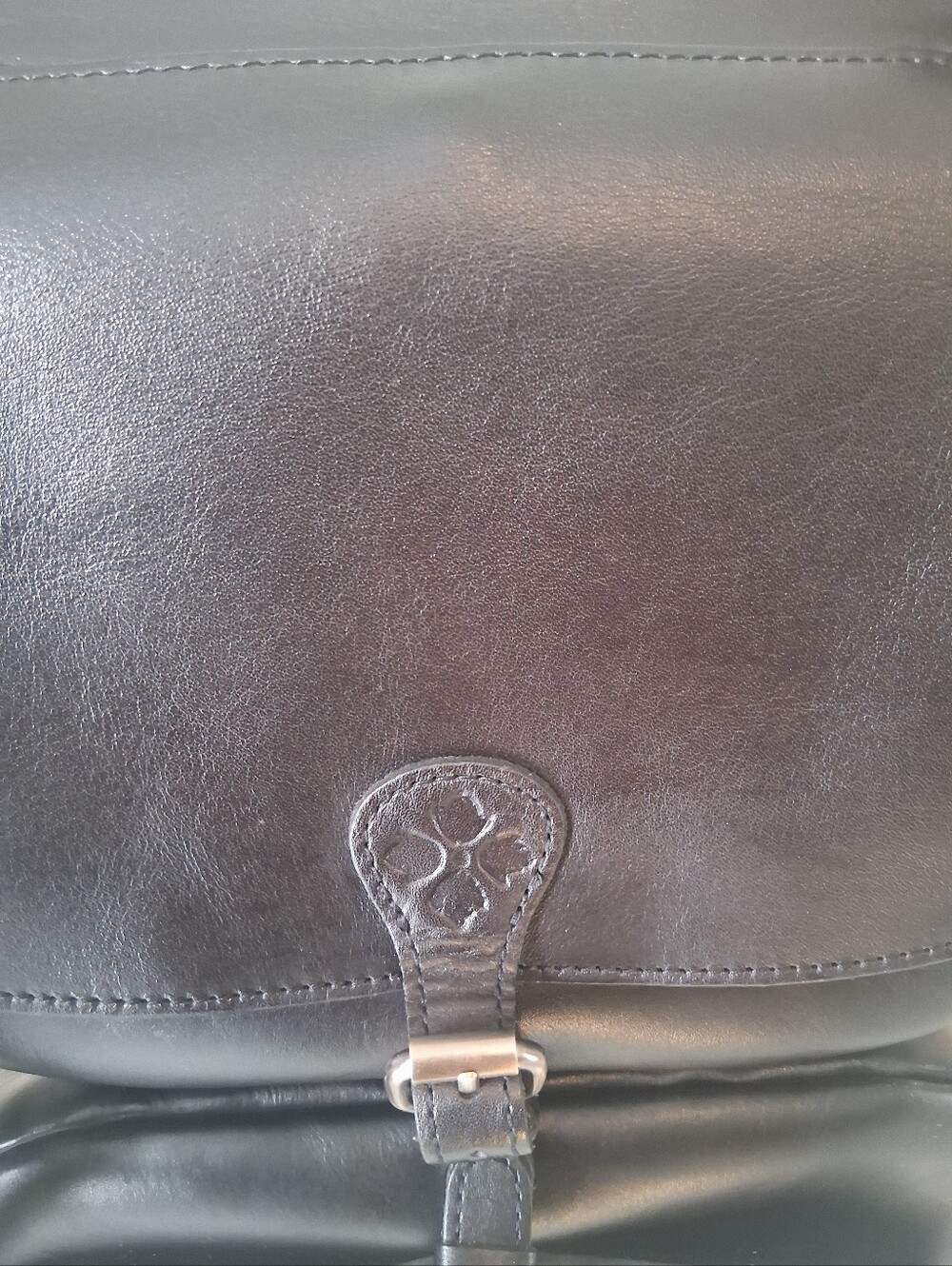 Patrica Nash London Saddle Heritage Black Leather Crossbody Bag - Picture 3 of 12